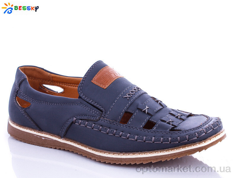 Купить Туфлі чоловічі WF81429-2 Weifeng синій, фото 2