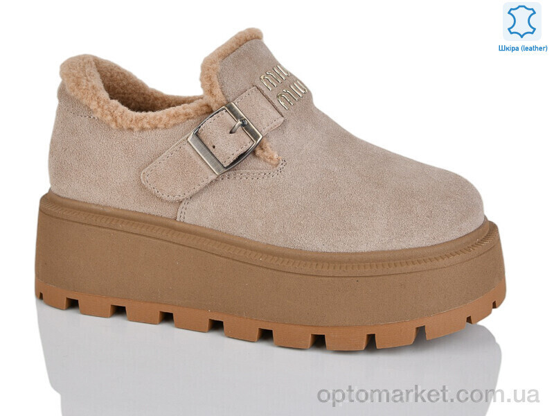 Купить Туфлі жіночі WMP1112-3 Egga бежевий, фото 2