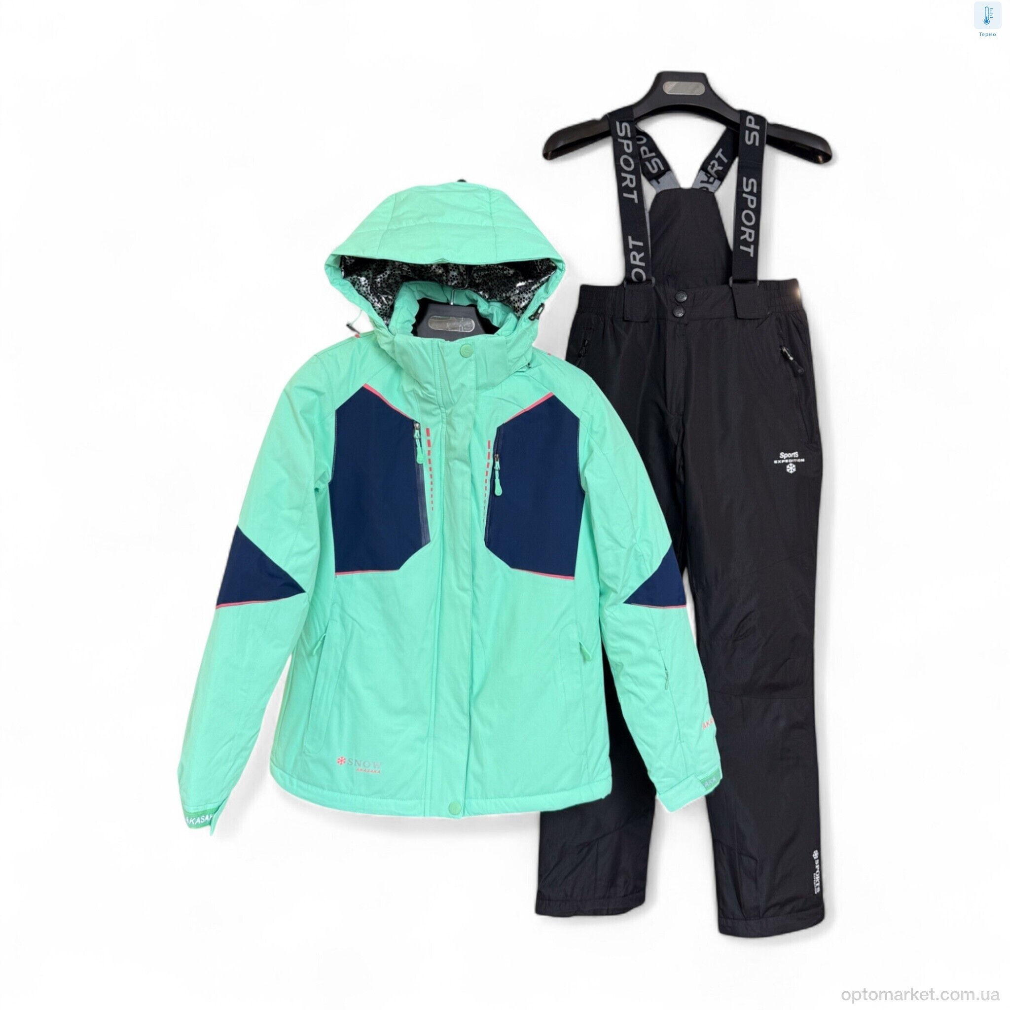Купить Гірськолижні костюми жіночі WS21092-60 green SNOW AKASAKA зелений, фото 2