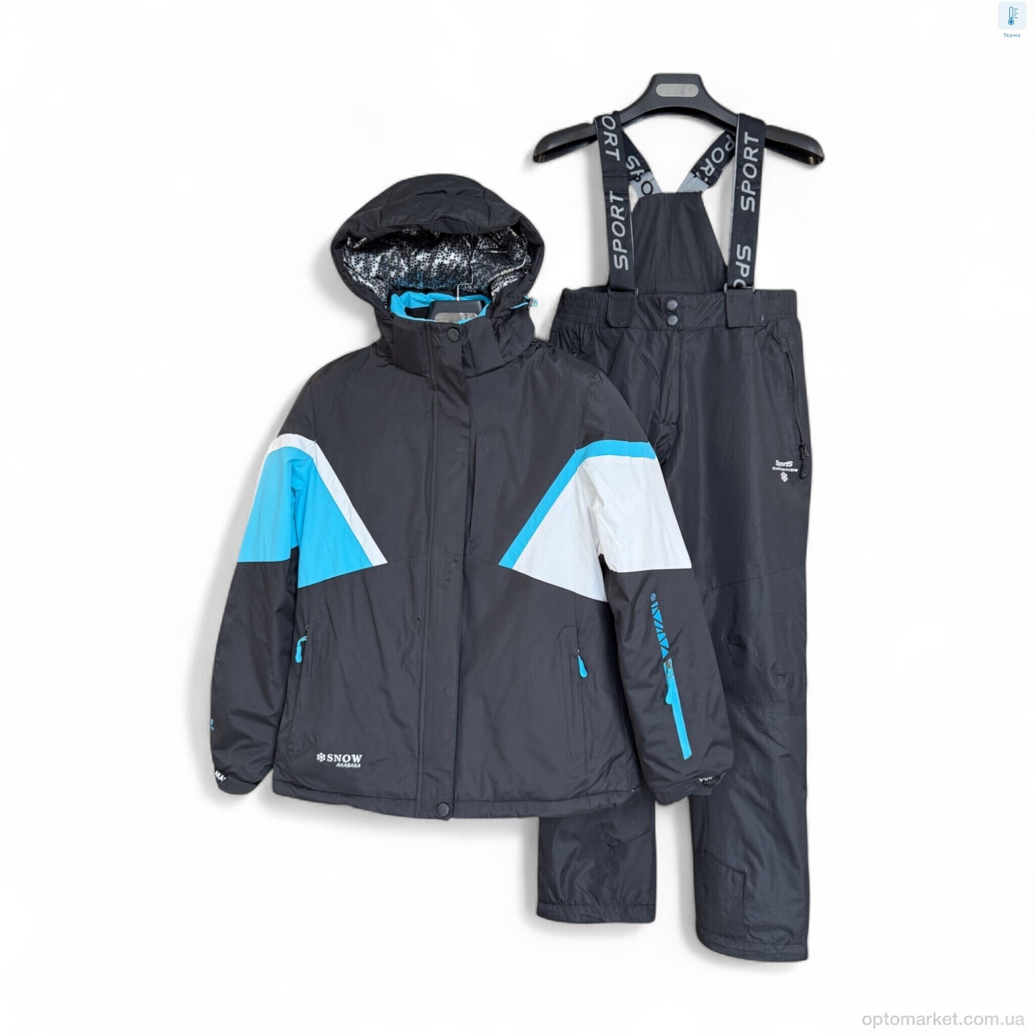 Купить Гірськолижні костюми жіночі WS21102-6 black SNOW AKASAKA чорний, фото 2