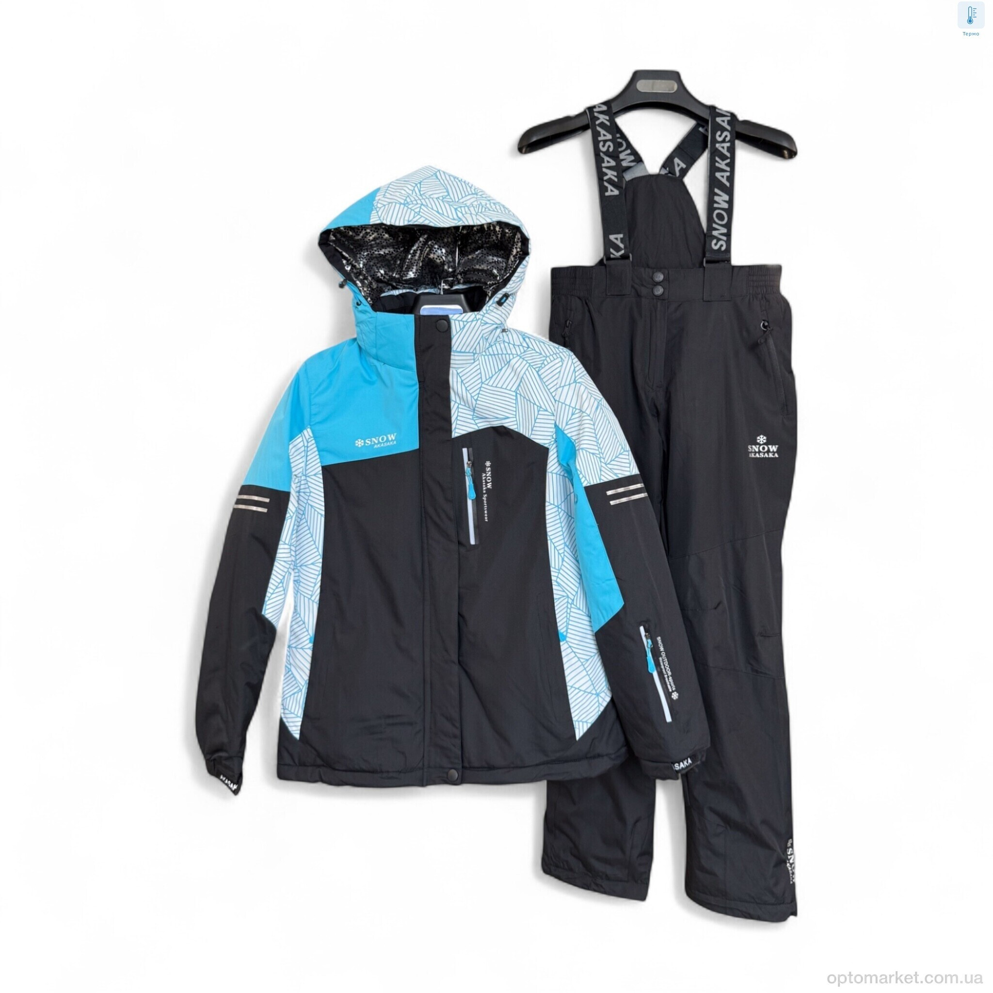 Купить Гірськолижні костюми жіночі WS23135-6 black SNOW AKASAKA чорний, фото 2