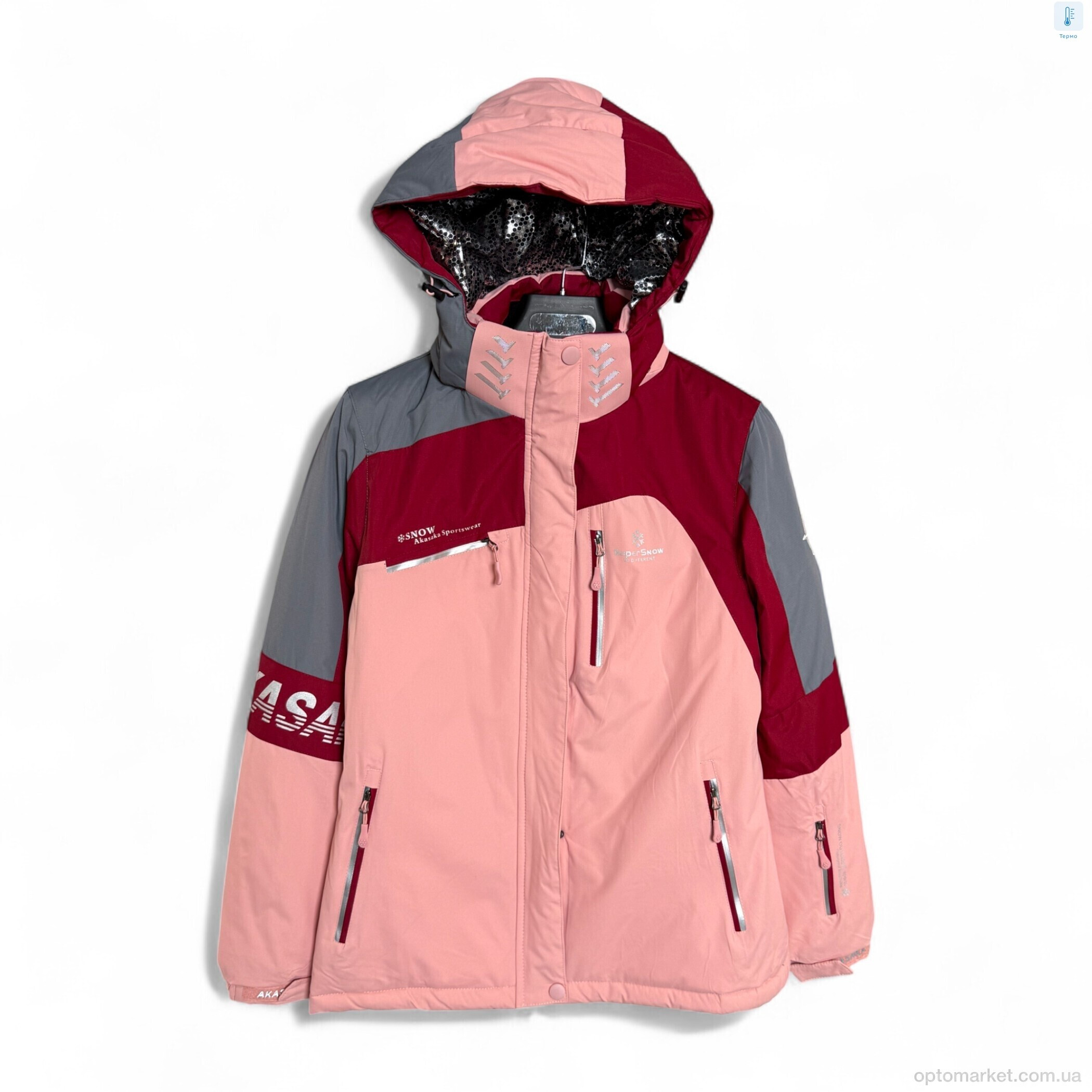 Купить Куртка жіночі WS23136-77 pink SNOW AKASAKA рожевий, фото 3