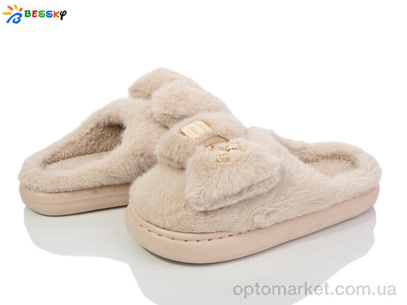 Купить Капці жіночі WS4068-3D Bessky бежевий, фото 2