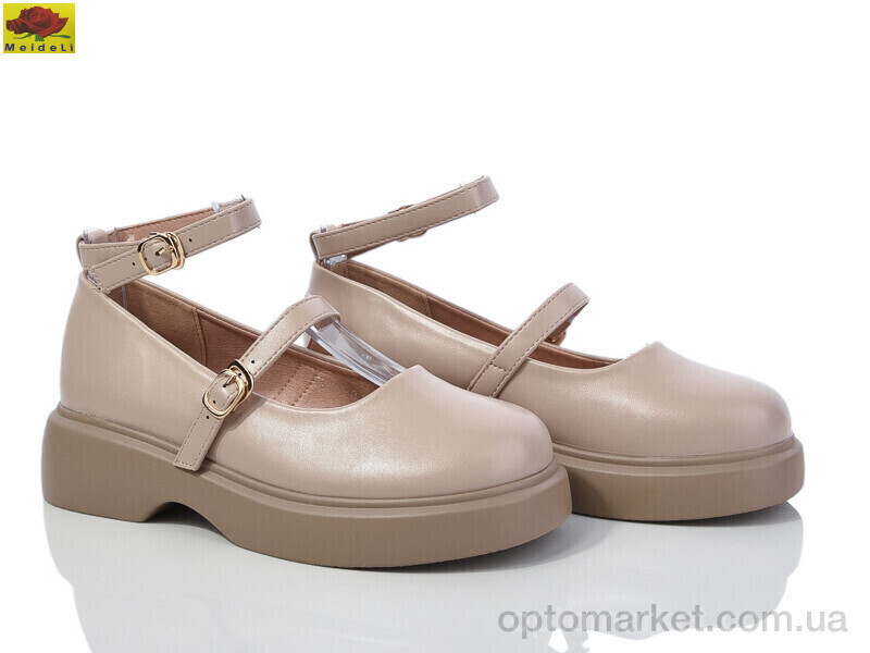 Купить Туфлі дитячі WX340-3 Mei De Li бежевий, фото 2