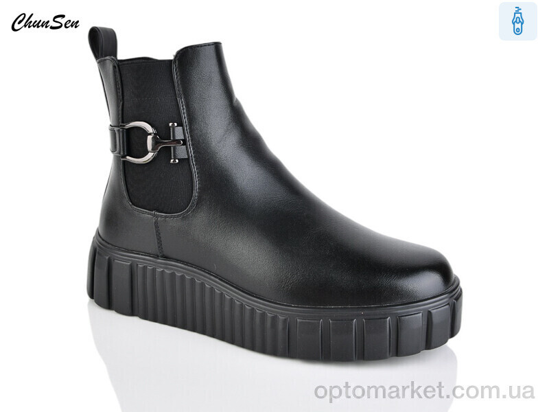 Купить Черевики жіночі X163-1 Chunsen чорний, фото 2