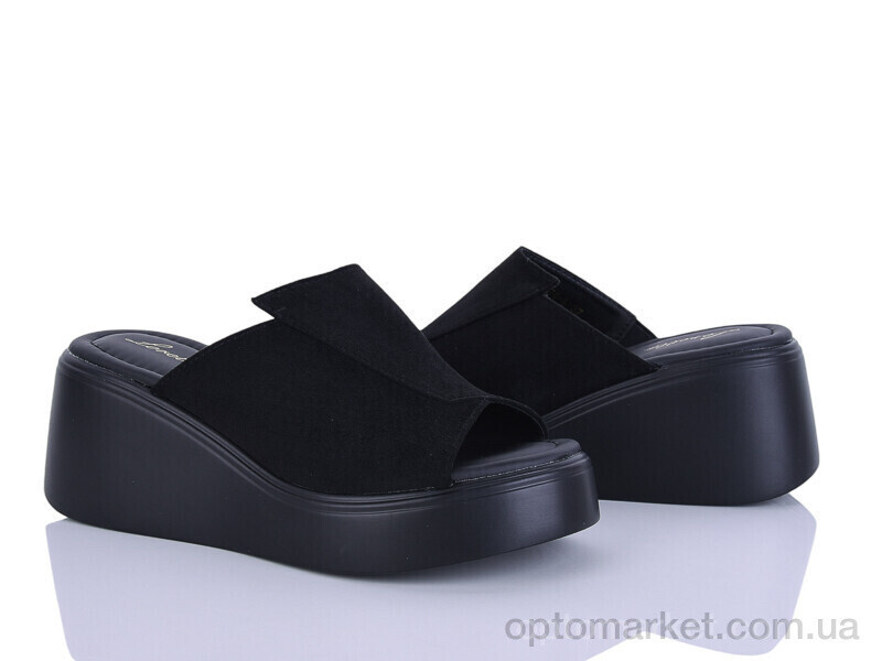 Купить Шльопанці жіночі X374-4 Loretta чорний, фото 2