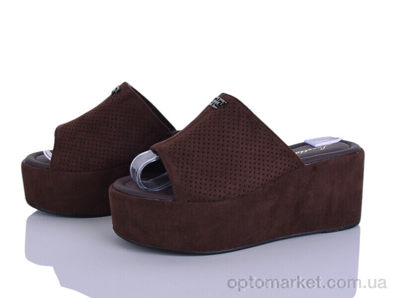 Купить Шльопанці жіночі X380-2 Loretta коричневий, фото 2