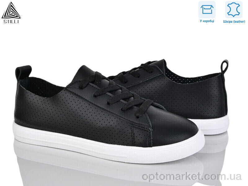 Купить Кросівки жіночі XB230-2 шкіра Stilli чорний, фото 2