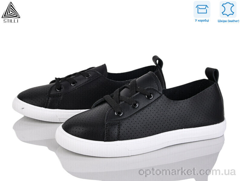 Купить Кросівки жіночі XB60-2 шкіра Stilli чорний, фото 2