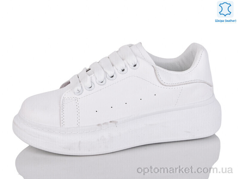 Купить Кросівки жіночі XF01-AA607-1 шкіра Xifa білий, фото 2
