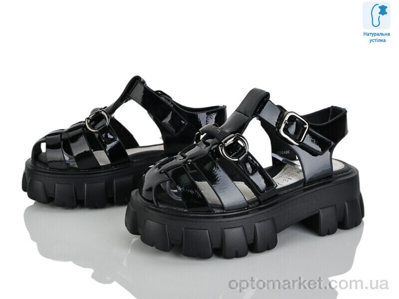 Купить Босоніжки дитячі XF01-C20486-30 JongGolf чорний, фото 2