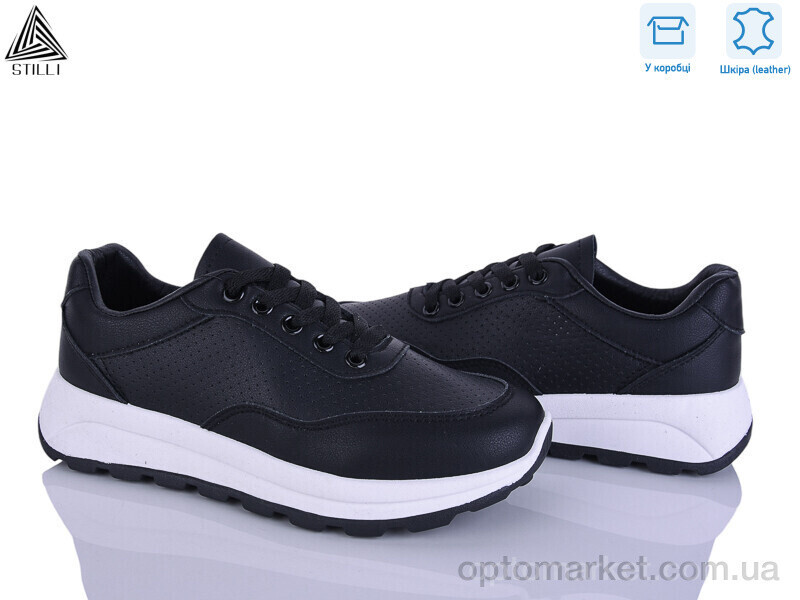 Купить Кросівки жіночі XG10-4 шкіра Stilli чорний, фото 2