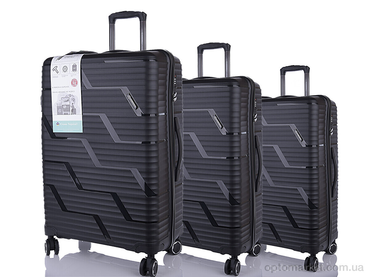 Купить Валіза унісекс XL106-1 black Horoso чорний, фото 5