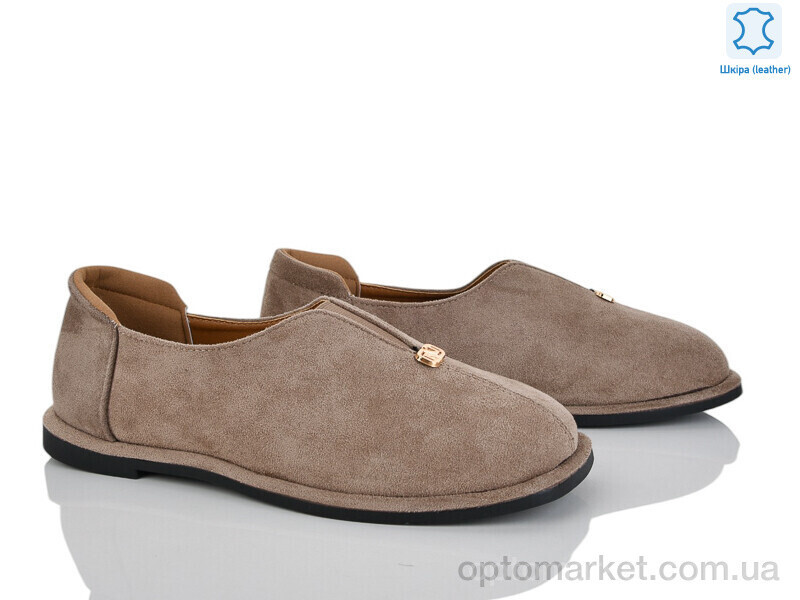 Купить Балетки жіночі Y082-2 Loretta коричневий, фото 2