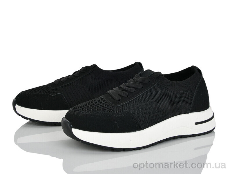 Купить Кросівки жіночі Y098 Loretta чорний, фото 2