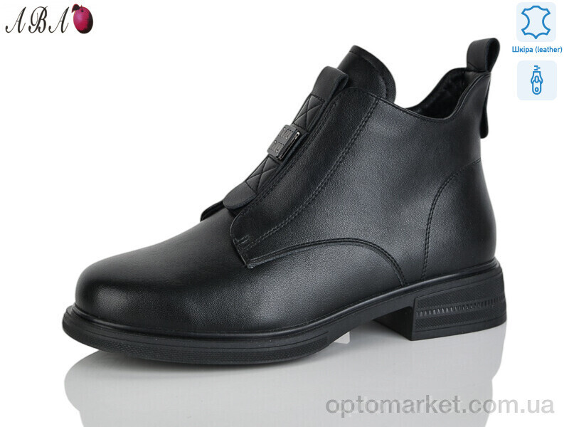 Купить Черевики жіночі Y0ABA68-5 Aba чорний, фото 2