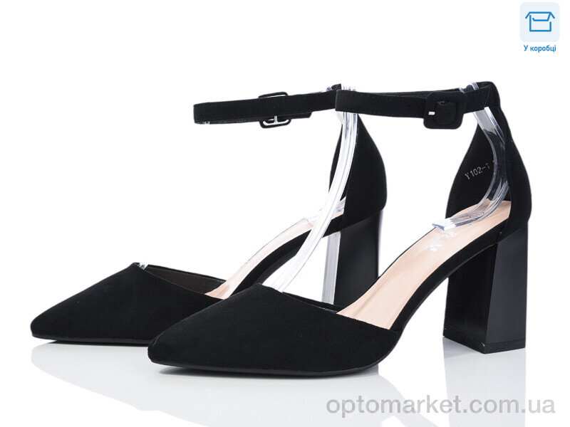 Купить Туфлі жіночі Y102-1 L&M чорний, фото 2