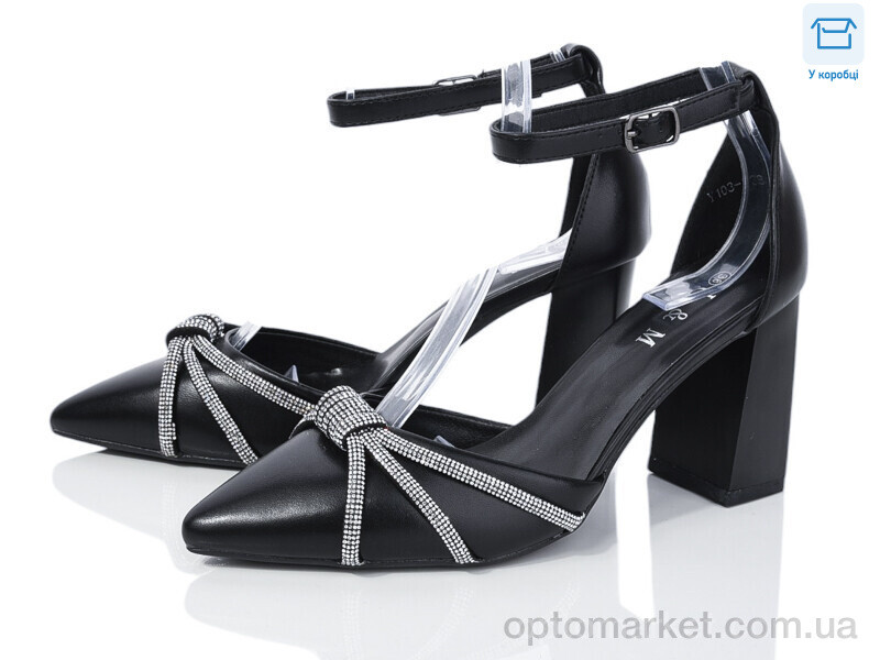 Купить Туфлі жіночі Y103-1 L&M чорний, фото 2