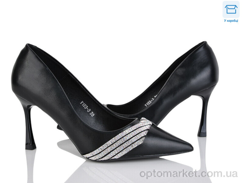 Купить Туфлі жіночі Y153-3 L&M чорний, фото 2