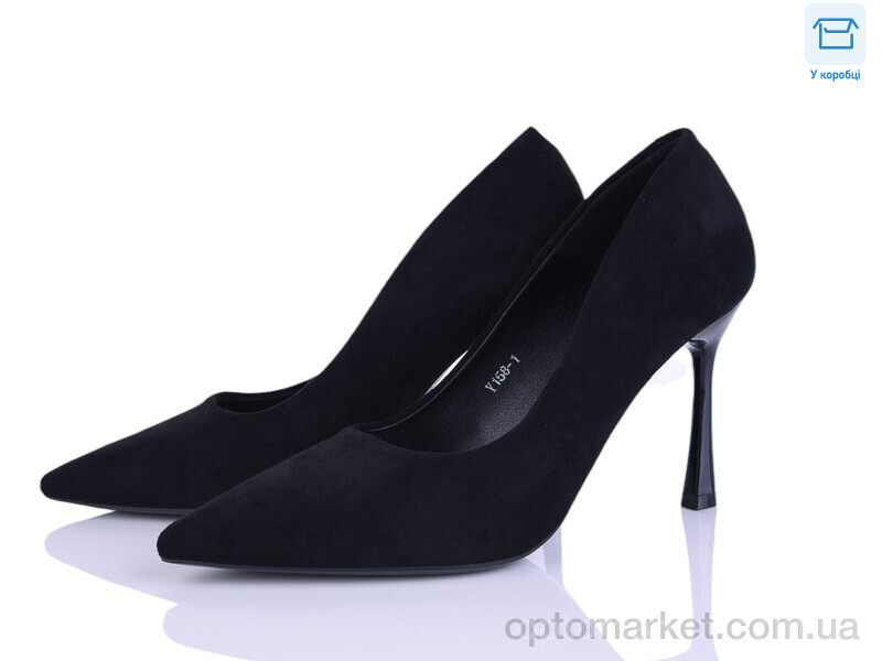 Купить Туфлі жіночі Y158-1 L&M чорний, фото 2