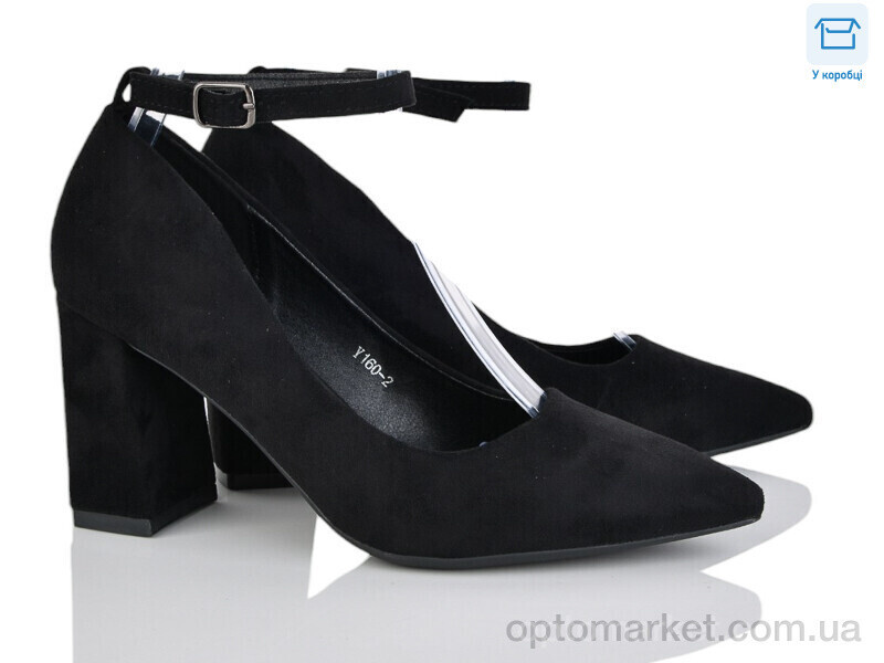 Купить Туфлі жіночі Y160-2 L&M чорний, фото 2