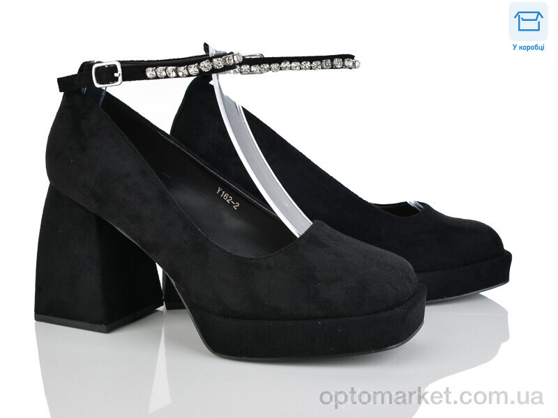 Купить Туфлі жіночі Y162-2 Lemon чорний, фото 2