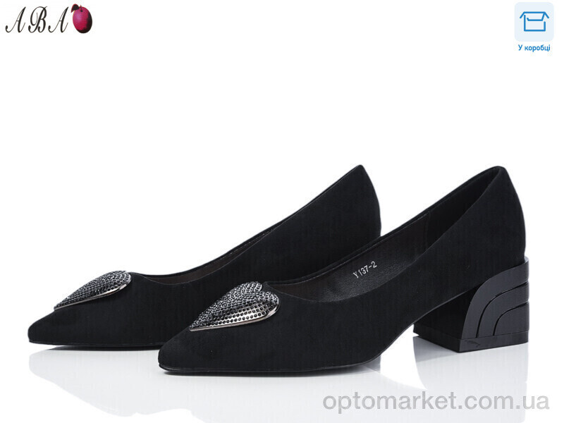 Купить Туфлі жіночі Y1ABA37-2 L&M чорний, фото 2
