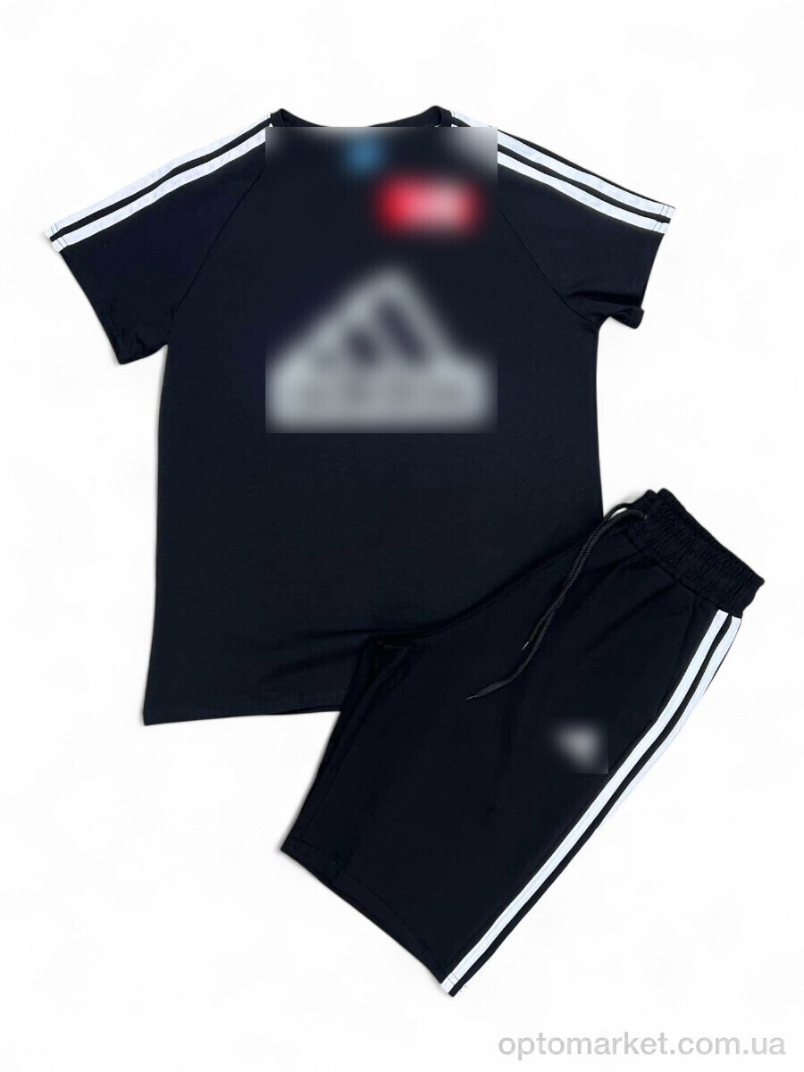 Купить Спортивний костюм чоловічі Y2-1 black A.idas чорний, фото 3
