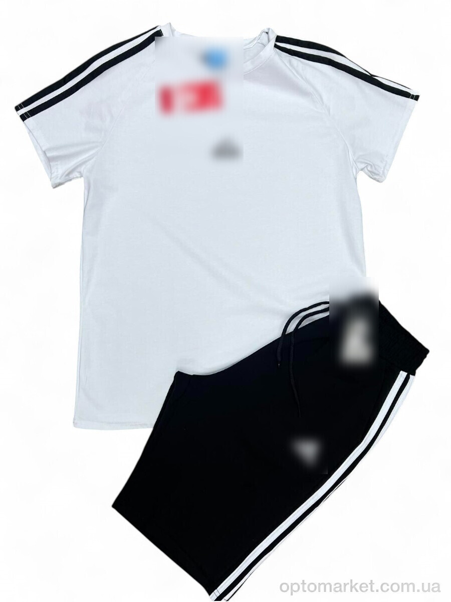 Купить Спортивний костюм чоловічі Y4-3 white-black A.idas білий, фото 3