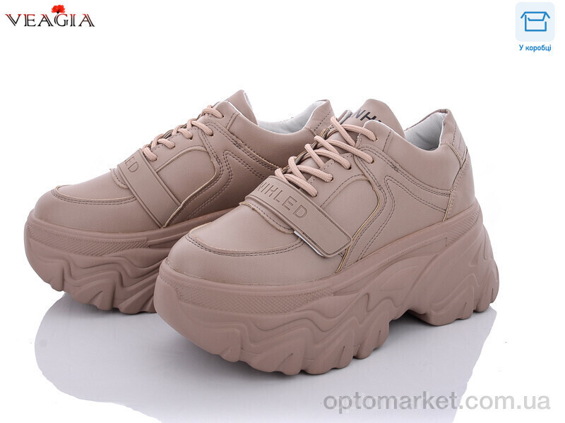 Купить Кросівки жіночі Y73-5 Veagia коричневий, фото 2
