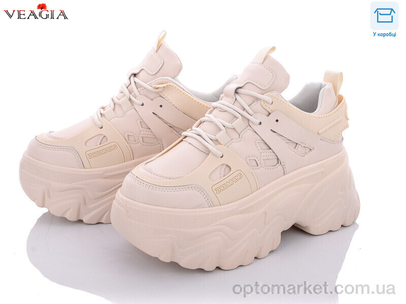 Купить Кросівки жіночі Y75-3 Veagia бежевий, фото 2