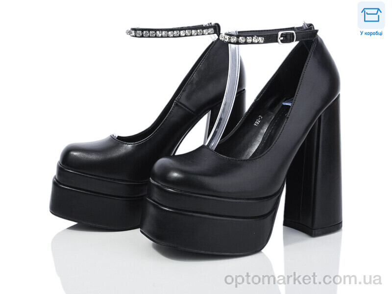 Купить Туфлі жіночі Y92-3 L&M чорний, фото 2