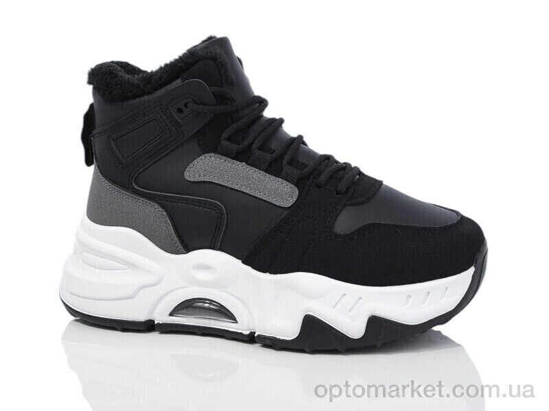 Купить Кросівки жіночі YB058-2 YiYi чорний, фото 2