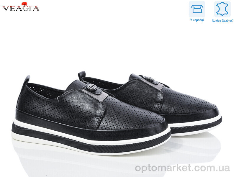 Купить Туфлі жіночі YF5007-1 Veagia чорний, фото 2
