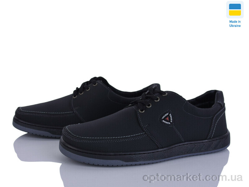 Купить Туфлі чоловічі Yulius M1 Yulius чорний, фото 2