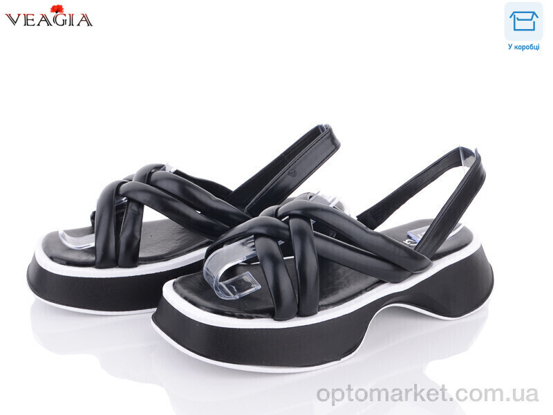 Купить Босоніжки жіночі Z107-1 Veagia чорний, фото 2