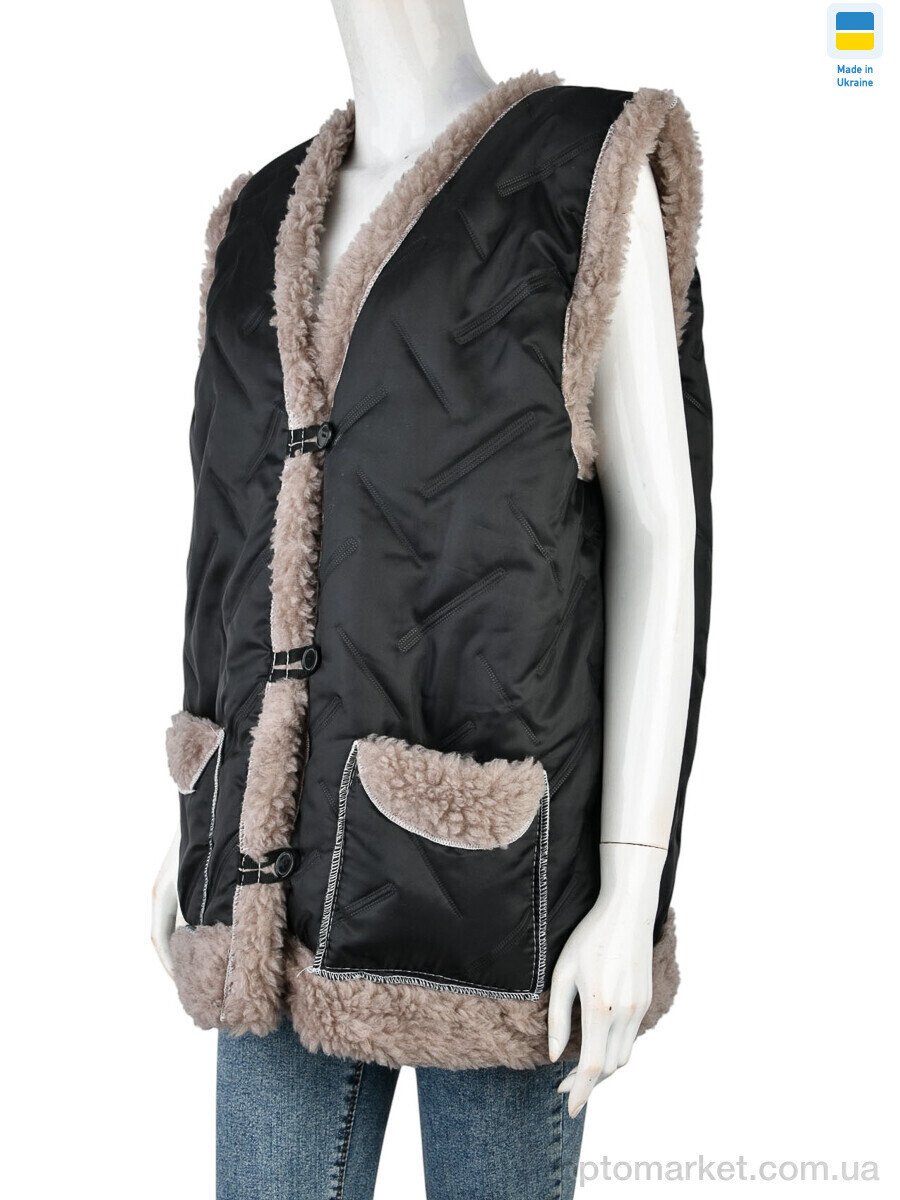 Купить Жилетка жіночі Жилетка N2 норма чорний LiBang чорний, фото 4