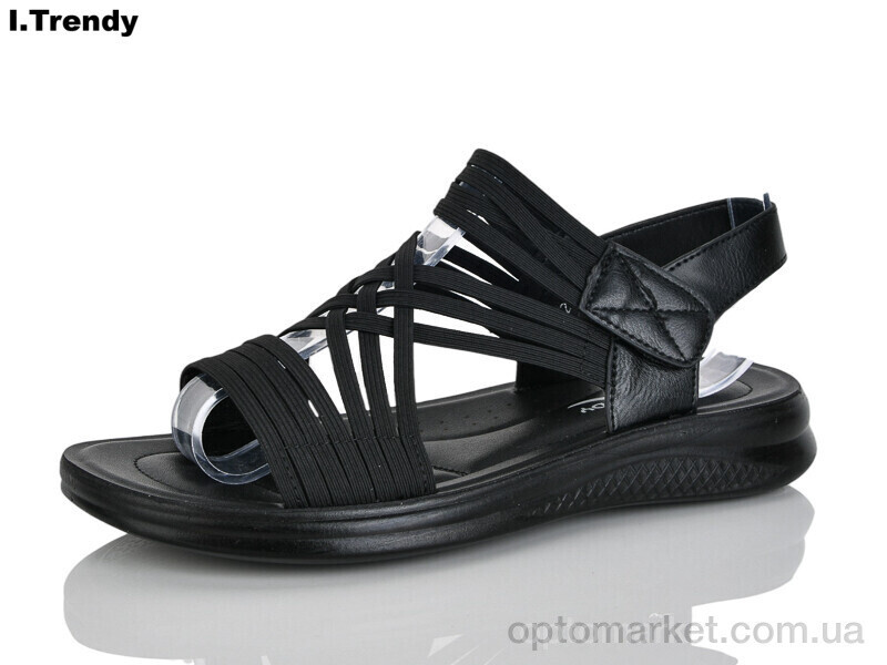 Купить Босоніжки жіночі ZK312-1 Trendy чорний, фото 2