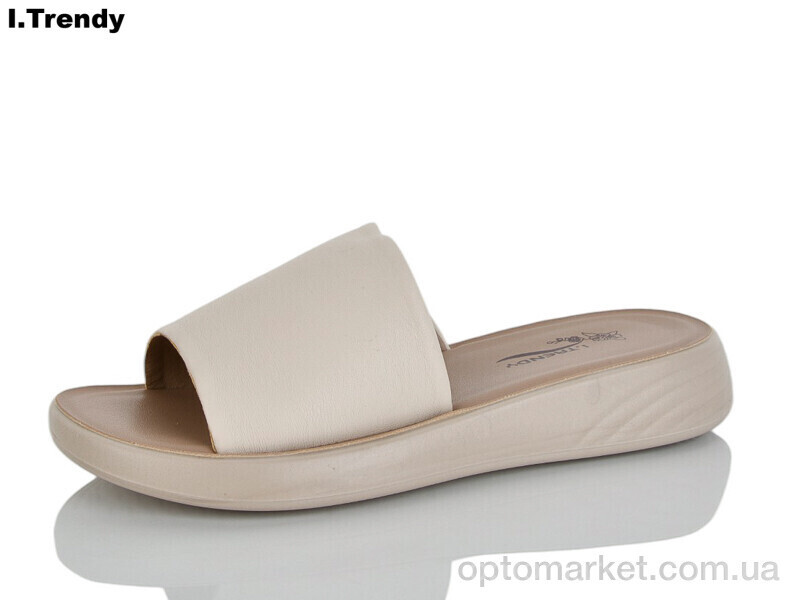 Купить Шльопанці жіночі ZK660-3 Trendy бежевий, фото 2