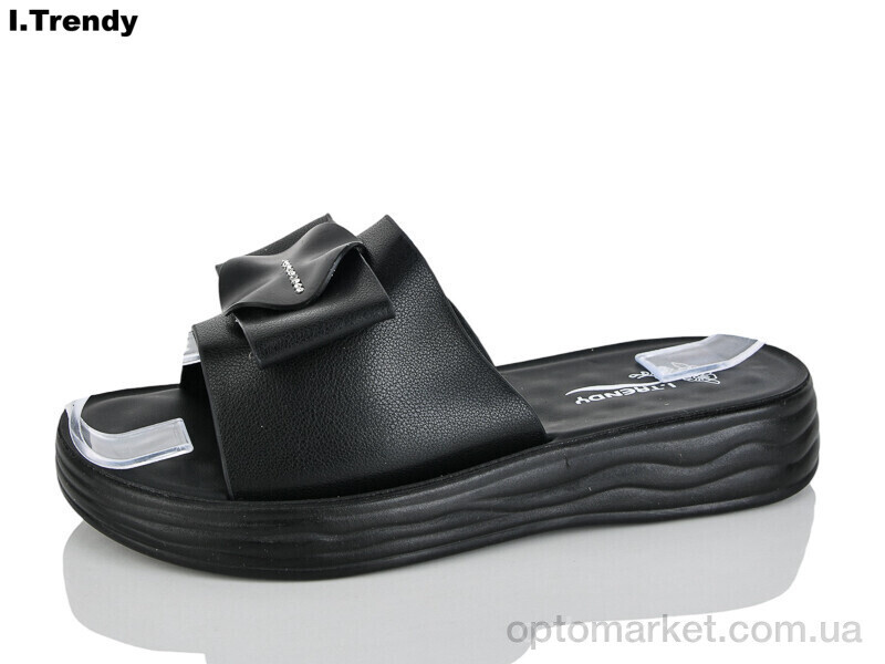 Купить Шльопанці жіночі ZK711-1 Trendy чорний, фото 2