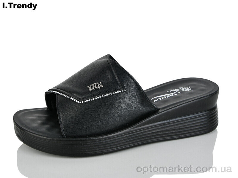 Купить Шльопанці жіночі ZK855-1 Trendy чорний, фото 2