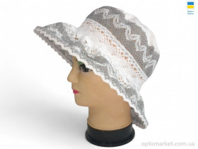 Купить Капелюх жіночі 0016 мереживо Mabi сірий