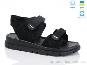 Купить Босоніжки жіночі 002-3 чорний замш Lena чорний