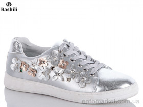 Купить Кросівки жіночі 007-13 grey Башили срібний