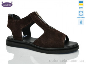 Купить Босоніжки жіночі 0127 коричневий замш Garti коричневий