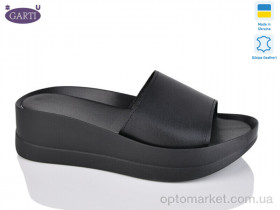 Купить Шльопанці жіночі 0133 чорна шкіра Garti чорний