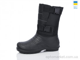 Купить Чоботи з піни чоловічі 017 чорний зима Inblue чорний
