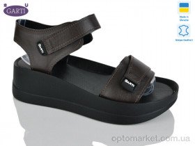 Купить Босоніжки жіночі 0196 коричнева шкіра Garti коричневий