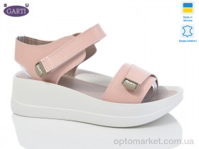 Купить Босоніжки жіночі 0196 пудра шкіра Garti рожевий