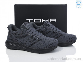 Купить Кросівки жіночі 028 d.grey TOHA сірий